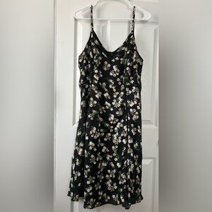 City Chic Black Floral Dress Size 18